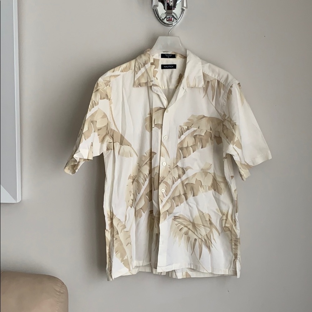 Y2K Nautical short sleeve shirt 100% cotton